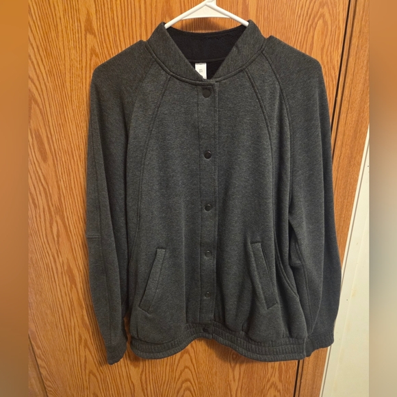lululemon athletica Jackets & Blazers - Lululemon Scuba Oversized Varsity Jacket Sz M/L Women's NWOT